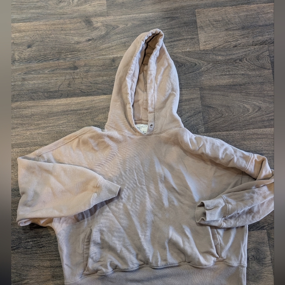 Abercrombie & Fitch Tan Hoodie. Missing Strings.